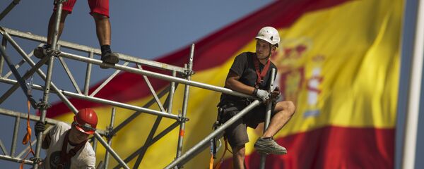 Trabajadores constructores en España (archivo) - Sputnik Mundo