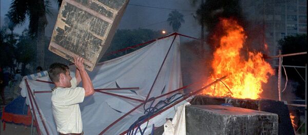 Imágenes del Marzo Paraguayo, en Asunción, en 1999 - Sputnik Mundo