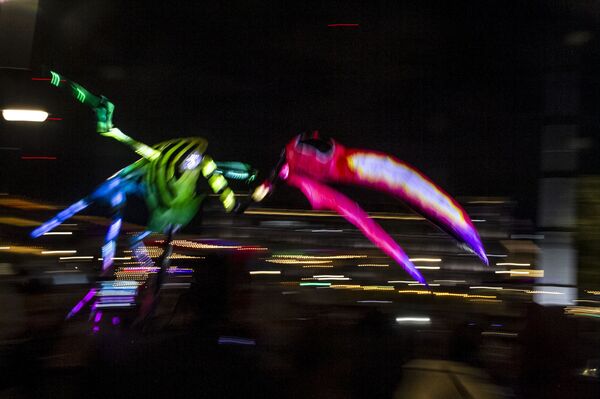 La primavera y sus alebrijes inundan de colores el centro de Ciudad de México (fotos) - Sputnik Mundo