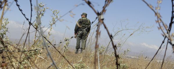 Un militar sirio en los Altos del Golán - Sputnik Mundo
