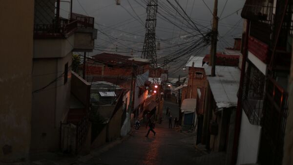 Apagón en Caracas, Venezuela - Sputnik Mundo