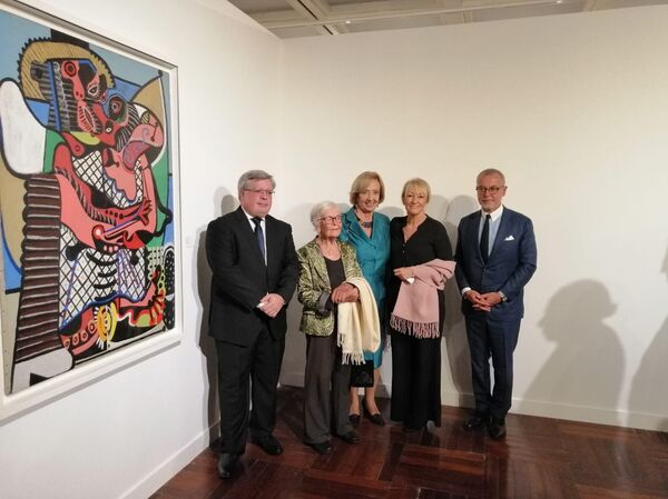 La ministra de educación y cultura, María Julia Muñoz, inauguró la muestra Picasso en Uruguay - Sputnik Mundo