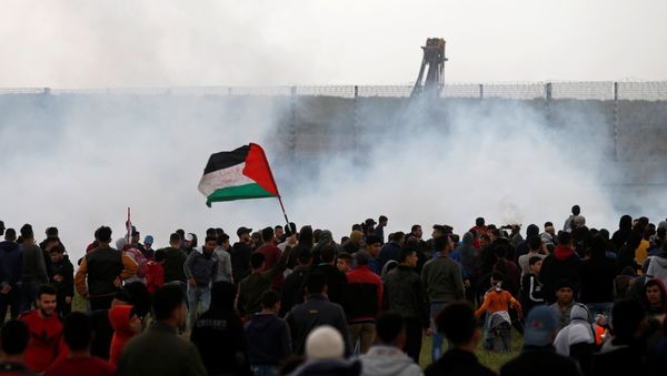 Las protestas en Gaza Las protestas en Gaza - Sputnik Mundo