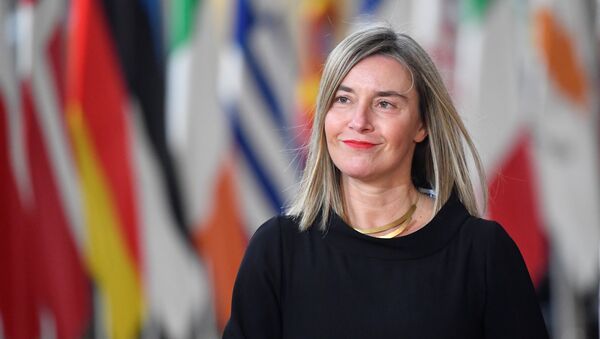 Federica Mogherini, la jefa de la diplomacia europea (archivo) - Sputnik Mundo