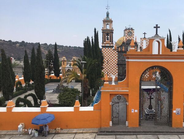 Vista de Santiago Xalitzintla, el pueblo más cercano al volcán - Sputnik Mundo