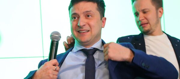 El comediante ucraniano, Volodímir Zelenski - Sputnik Mundo