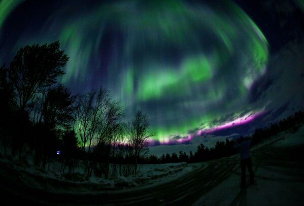 El espectáculo de luz de la naturaleza: descubre las auroras boreales de Múrmansk - Sputnik Mundo