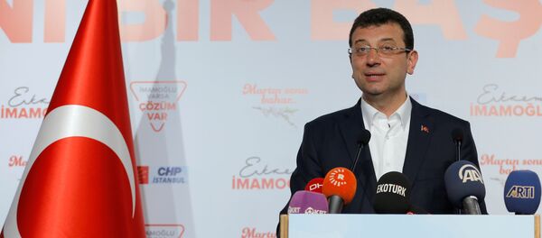 El candidato del Partido Popular Republicano (CHP) de Turquía, Ekrem Imamoglu El candidato del Partido Popular Republicano (CHP) de Turquía, Ekrem Imamoglu - Sputnik Mundo
