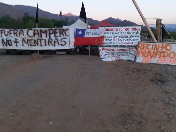 Resistencia civil en Salamanca, Chile, contra la minera Los Pelambres - Sputnik Mundo