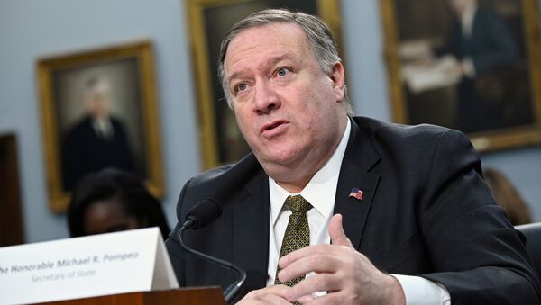 El secretario de Estado de EEUU, Mike Pompeo El secretario de Estado de EEUU, Mike Pompeo - Sputnik Mundo