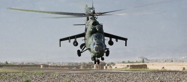 Un Mi-24 de la FFAA de Polonia en Afganistán - Sputnik Mundo