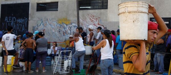 Cese del servicio de agua en Caracas Cese del servicio de agua en Caracas - Sputnik Mundo