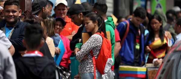 Migrantes venezolanos en Perú (Archivo) - Sputnik Mundo