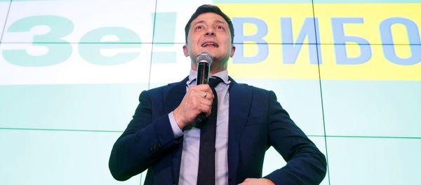 Volodímir Zelenski, candidato a la presidencia de Ucrania - Sputnik Mundo