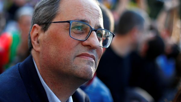 Quim Torra, presidente de la Generalitat de Cataluña Quim Torra, presidente de la Generalitat de Cataluña - Sputnik Mundo