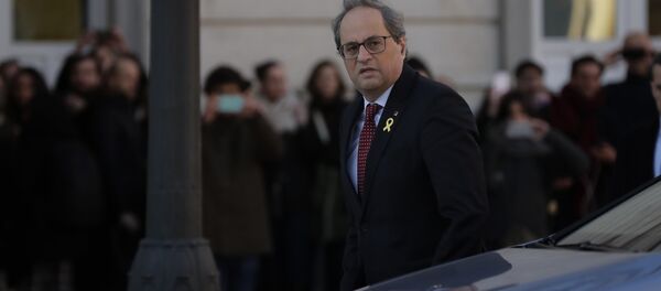 Quim Torra, presidente de la Generalitat de Cataluña Quim Torra, presidente de la Generalitat de Cataluña - Sputnik Mundo