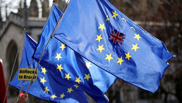 Las banderas anti-Brexit - Sputnik Mundo