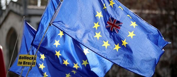 Las banderas anti-Brexit Las banderas anti-Brexit - Sputnik Mundo