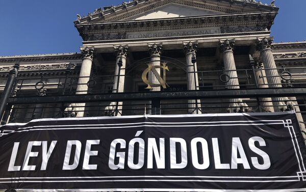 Protesta contra la inflación frente al Congreso de Argentina - Sputnik Mundo