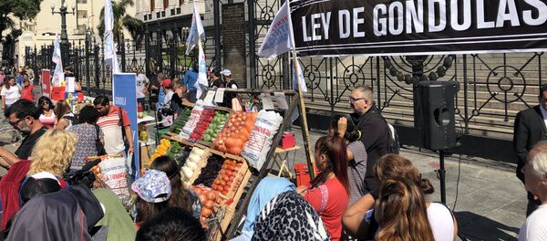 Protesta contra la inflación frente al Congreso de Argentina - Sputnik Mundo