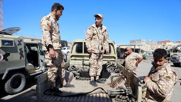 Militares en las afueras de Trípoli, Libia - Sputnik Mundo