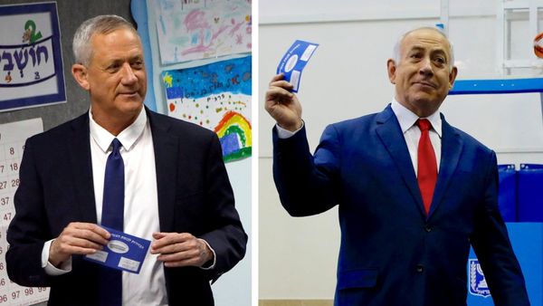 Benny Gantz y Benjamín Netanyahu Benny Gantz y Benjamín Netanyahu - Sputnik Mundo