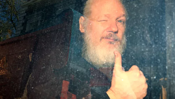 Julian Assange, fundador de WikiLeaks tras su detención por la Policía británica