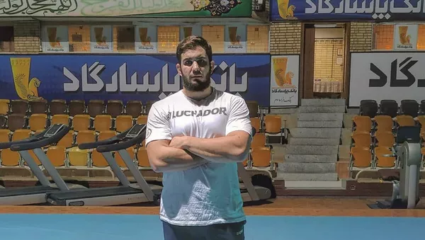 Catriel Muriel, atleta de la selección argentina de lucha libre