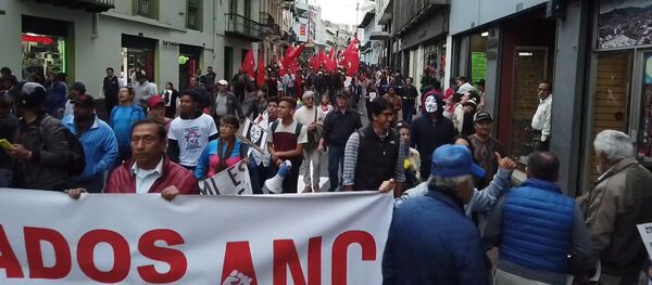 Disturbios y represión: el saldo de la protesta a favor de Julian Assange en Quito - Sputnik Mundo