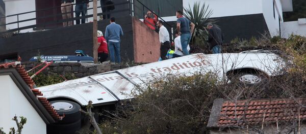 Accidente de autobús en la isla de Madeira, Portugal - Sputnik Mundo
