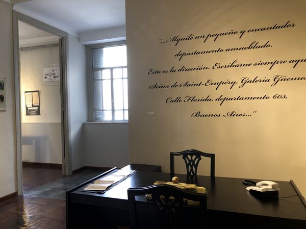 Departamento en el que vivió Antoine de Saint-Exupéry en la Galería Güemes - Sputnik Mundo