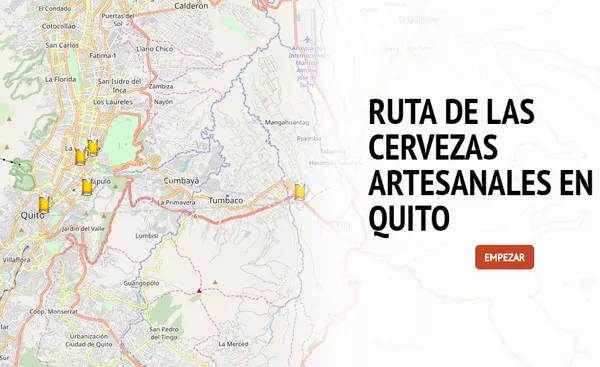 La ruta de las cervezas artesanas de Quito es una de las propuestas del proyecto La ruta de las cervezas artesanas de Quito es una de las propuestas del proyecto
