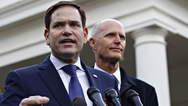 Los senadores estadounidenses Marco Rubio y Rick Scott Los senadores estadounidenses Marco Rubio y Rick Scott - Sputnik Mundo