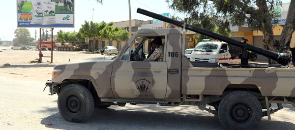 Militares en las afueras de Trípoli, Libia - Sputnik Mundo