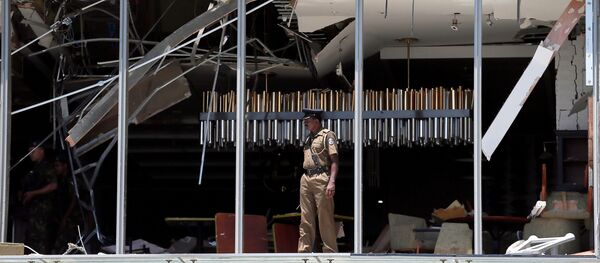 Lugar de la explosión en el hotel Shangri-La in Colombo, Sri Lanka - Sputnik Mundo