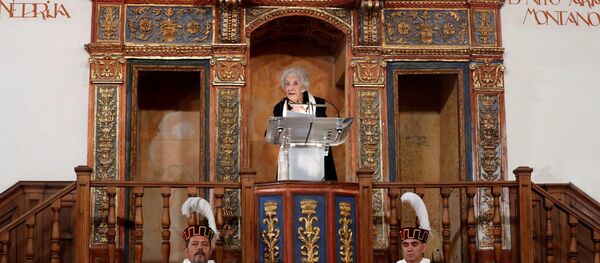 La poeta uruguaya Ida Vitale recibe en Alcalá de Henares el Premio Cervantes - Sputnik Mundo