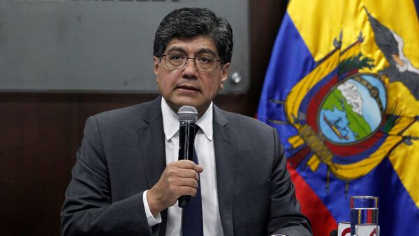 José Valencia, canciller de Ecuador - Sputnik Mundo