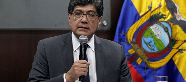 José Valencia, canciller de Ecuador - Sputnik Mundo
