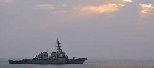 Un buque estadounidense - Sputnik Mundo