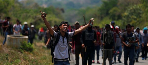 Migrantes centroamericanos en México Migrantes centroamericanos en México - Sputnik Mundo