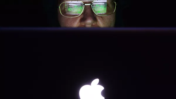 Una mujer usa una computadora - Sputnik Mundo