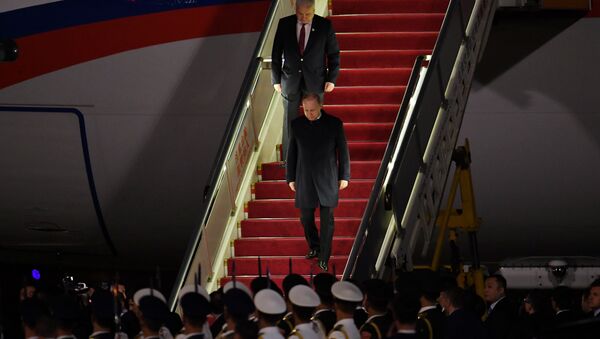 Vladímir Putin, presidente de Rusia en China - Sputnik Mundo