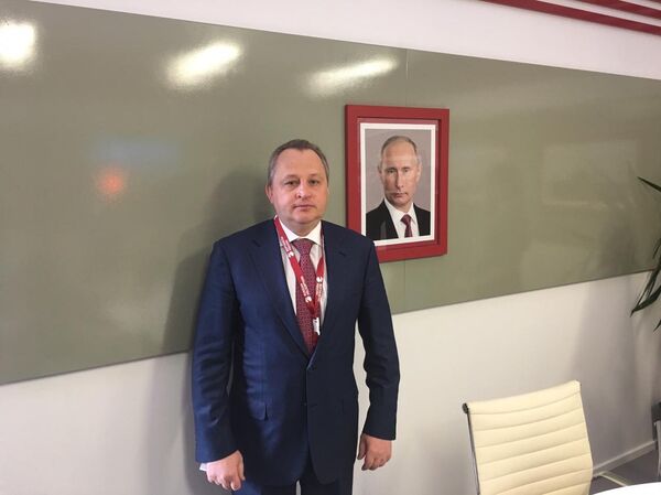 Igor Chechikov, director general de soporte posventas de Helicópteros de Rusia, en FAMEX 2019 - Sputnik Mundo