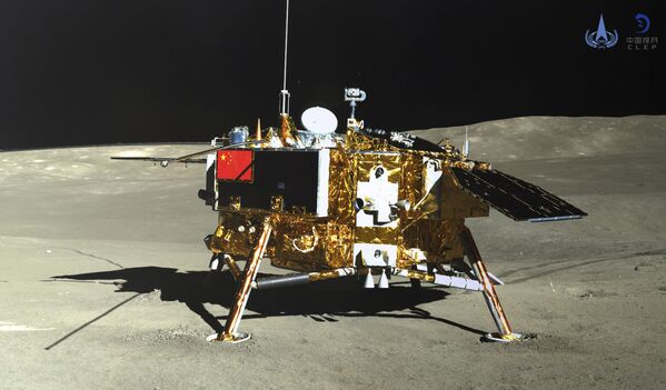 Una foto de la Chang'e 4 sobre la cara oculta de la Luna, referencial Una foto de la Chang'e 4 sobre la cara oculta de la Luna, referencial - Sputnik Mundo
