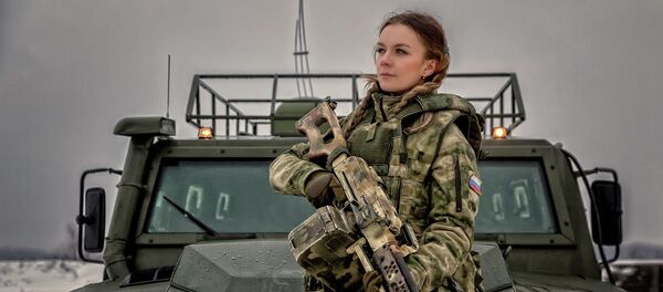 La comandante de policía Ekaterina Ermakova, Moscú - Sputnik Mundo