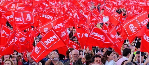 Banderas del PSOE - Sputnik Mundo