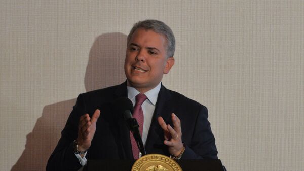 Iván Duque, presidente de Colombia - Sputnik Mundo