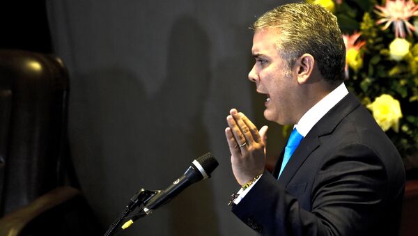 Iván Duque, presidente de Colombia - Sputnik Mundo