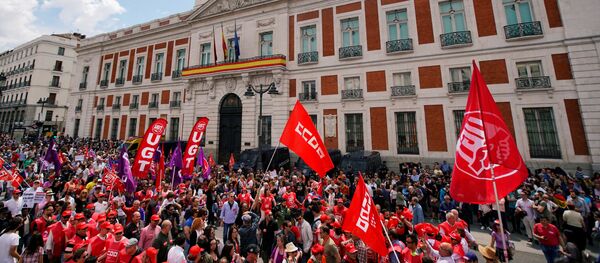 Movilizaciones de 1 de mayo en España - Sputnik Mundo
