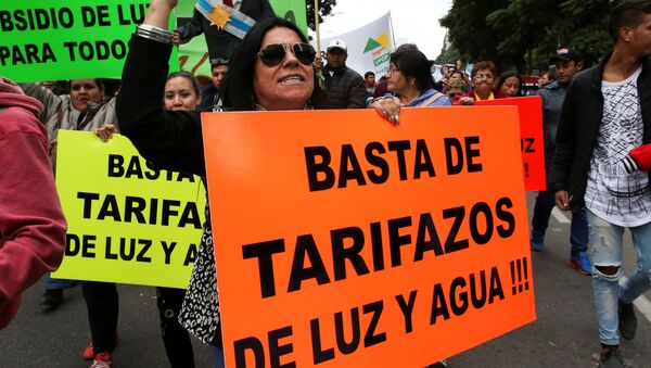 Una marcha en Argentina - Sputnik Mundo